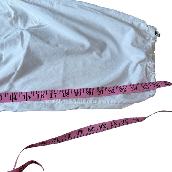 Pants Anthropologie Pilcro 100% Cotton Parachute‎ White Pull On XSmall - Picture 6 of 10